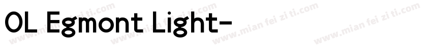 OL Egmont Light字体转换
